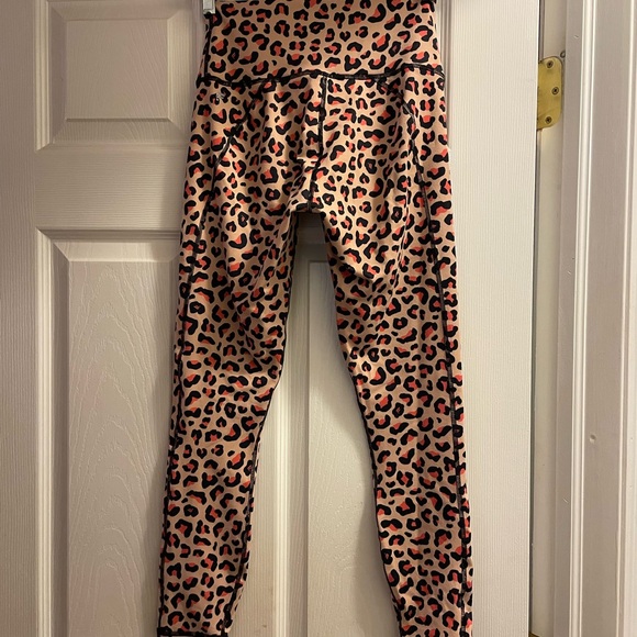 Fabletics PowerHold High-Waisted Leggings Animal Print XS - Picture 3 of 5